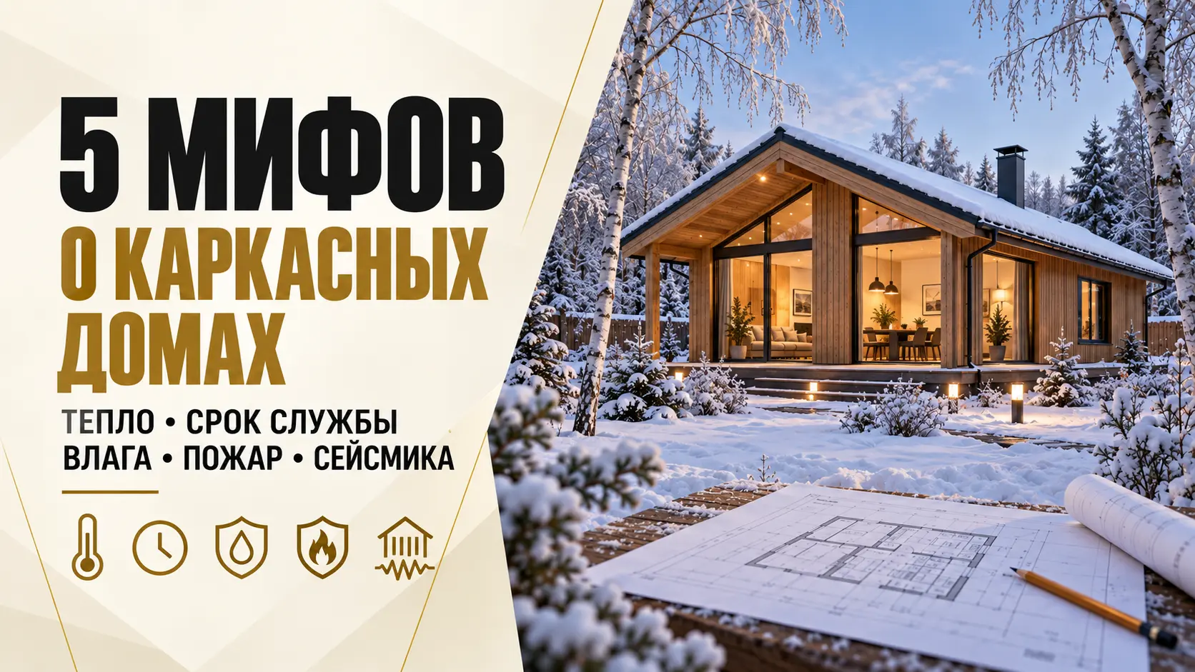 Мифы о каркасных домах: тепло, срок службы, гниение, пожар и сейсмика — разбор по нормам