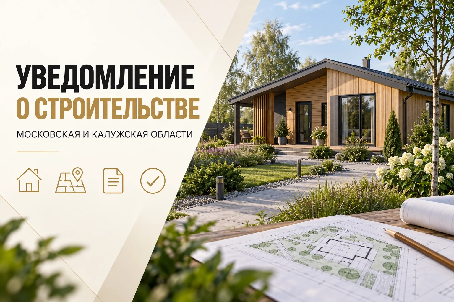 Уведомление о строительстве каркасного дома в Московской и Калужской областях